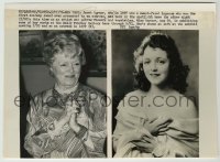 3s400 JANET GAYNOR 7.25x10 news photo '76 portraits as she was in 1929 and in the then-present day!