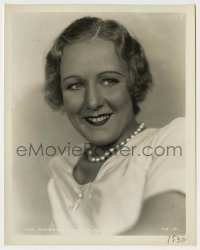 3s431 KAY JOHNSON 8x10.25 still '30 head & shoulders smiling portrait when she made Billy the Kid!