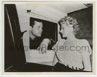 3s440 LADY FROM SHANGHAI 8x10.25 still '47 Orson Welles looks at Rita Hayworth in carriage window!