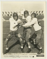 3s454 LIFE BEGINS IN COLLEGE 8x10.25 still '37 the Ritz Brothers in football uniforms on field!