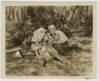 3s465 LOST JUNGLE 8.25x10 still '34 World's Greatest Animal Trainer Clyde Beatty helps wounded man!