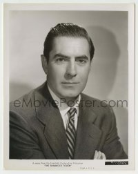 3s473 LUCK OF THE IRISH 8x10.25 still '48 portrait of Tyrone Power, That Shamrock Touch!