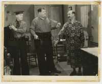 3s568 OUR RELATIONS 8.25x10 still '36 James Finlayson bawls out Stan Laurel & Oliver Hardy!