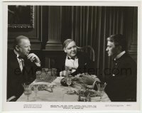 3s574 PARADINE CASE 8x10.25 still '48 Gregory Peck, Charles Laughton & Coburn at table, Hitchcock!