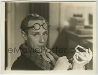 3s584 PETRIFIED FOREST 7.75x10.25 still R50s great c/u of Leslie Howard w/ glasses on forehead!
