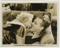 3s591 PICTURE SNATCHER 8x10.25 still '33 great c/u of James Cagney & Alice White kissing on couch!
