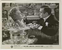 3s601 PRINCE & THE SHOWGIRL 8x10.25 still '57 Laurence Olivier & Marilyn Monroe by champagne!