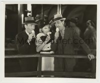 3s606 PUBLIC GHOST #1 8.25x10 still '35 Charley Chase & Joyce Compton eating ice cream by Stax!