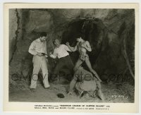 3s646 ROBINSON CRUSOE OF CLIPPER ISLAND chapter 9 8x10.25 still '36 Ray Mala fighting guys in cave!