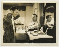 3s660 SARATOGA 8x10.25 still '37 Cliff Edwards stares at Clark Gable looking at himself in mirror!