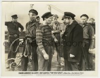 3s663 SEA WOLF 8x10.25 still '41 sailors watch Edward G. Robinson & John Garfield argue on deck!