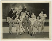 3s679 SHIP AHOY 8x10.25 still '42 Tommy Dorsey playing trombone surrounded by sexy women!