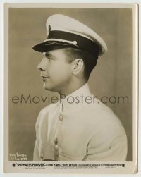 3s680 SHIPMATES FOREVER 8x10.25 still '35 great profile portrait of Dick Powell in Navy uniform!