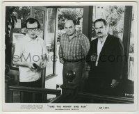 3s735 TAKE THE MONEY & RUN 8x10 still '69 Woody Allen directed & stars as the worst bank robber!