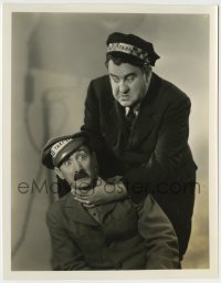 3s739 TAXI BOYS 8x10.25 still '32 wacky image of Billy Gilbert choking Clyde Cook by Stax!