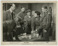 3s765 THING 8x10.25 still '51 Kenneth Tobey, Margaret Sheridan & others standing around table!