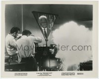 3s772 THIS ISLAND EARTH 8x10.25 still '55 Morrow on futuristic TV screen watches explosion in lab!