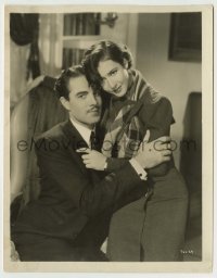 3s773 THIS SIDE OF HEAVEN 8x10.25 still '34 Mae Clarke & Onslow Stevens, she signed the back!