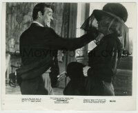 3s780 THUNDERBALL 8.25x10.25 still '65 Sean Connery as James Bond at funeral hitting fake widow!