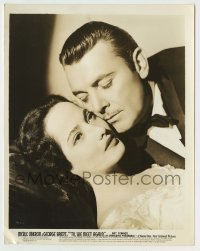 3s783 TIL WE MEET AGAIN 8x10.25 still '40 great close up of George Brent nuzzling Merle Oberon!