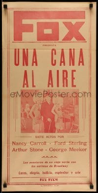3t693 CHICKEN A LA KING Argentinean 14x28 '28 different image of Nancy Carroll, Meeker, rare!