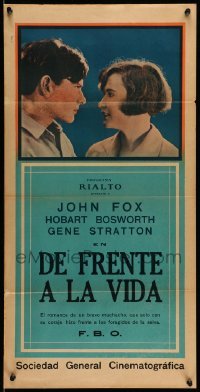 3t715 FRECKLES Argentinean 14x28 '28 Johnny Fox, Gene Stratton-Porter completely different rare!
