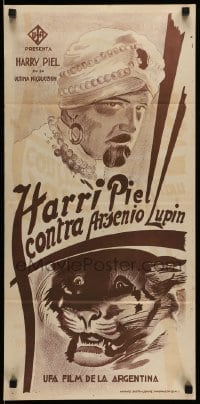 3t760 PANIK Argentinean 14x28 '28 Harry Piel stars and directs, completely different & rare!