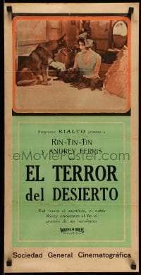 3t773 RINTY OF THE DESERT Argentinean 14x28 '28 different image of Ferris and Rin Tin Tin, rare!