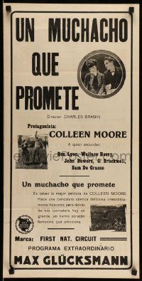 3t786 SO BIG Argentinean 14x28 '24 Colleen Moore as Edna Ferber's classic put-upon heroine, rare!