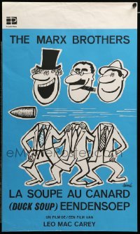 3t074 DUCK SOUP Belgian R60s Marx Brothers, Groucho, Harpo & Chico, wacky art!
