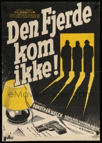 3t392 DER VIERTE KOMMT NICHT Danish '41 Max W. Kimmich Ferdinand Marian, Werner Hinz, crime art!