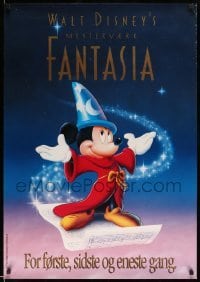 3t397 FANTASIA Danish R80s Mickey Mouse, Disney cartoon classic, Sorcerer's Apprentice!