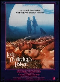3t410 LADY CHATTERLEY'S LOVER Danish '81 D.H. Lawrence, sexy Sylvia Kristel in the hay!