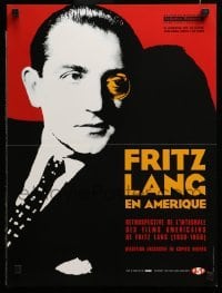 3t614 FRITZ LANG EN AMERIQUE French 16x21 '98 great German director wearing tie, jacket & monocle!