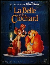 3t628 LADY & THE TRAMP French 16x21 R90s Walt Disney romantic canine dog classic cartoon!