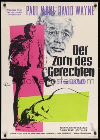 3t133 LAST ANGRY MAN German '59 Muni is a doctor from the slums exploited by TV, Rolf Goetze art!
