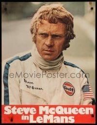 3t134 LE MANS teaser German '71 driver Steve McQueen in personalized uniform, white title design!