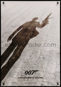 3t140 QUANTUM OF SOLACE teaser DS German '08 Daniel Craig as James Bond, cool shadow image!