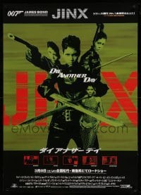 3t816 DIE ANOTHER DAY advance DS Japanese 29x41 '02 different images of Halle Berry as Jinx!