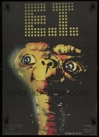 3t212 E.T. THE EXTRA TERRESTRIAL signed #40/50 limited edition Polish 19x27 '15 by artist Lakomski!