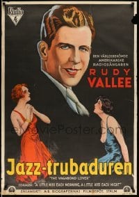 3t070 VAGABOND LOVER Swedish '29 radio sensation Rudy Vallee in his first feature picture!