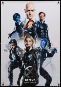 3t035 X-MEN: APOCALYPSE teaser DS Swiss '16 Marvel Comics, Bryan Singer, cool cast image, Defend!