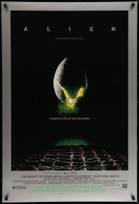 3w034 ALIEN style B DS 1sh R03 Ridley Scott outer space sci-fi monster classic, cool egg image!