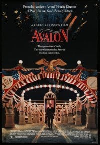 3w064 AVALON 1sh '90 directed by Barry Levinson, Armin Mueller-Stahl & Elizabeth Perkins!