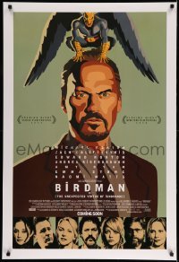 3w121 BIRDMAN style B int'l advance DS 1sh '14 Michael Keaton, Galifianakis, Norton, cool artwork!