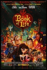 3w141 BOOK OF LIFE style C advance DS 1sh '14 Diego Luna, Zoe Saldana, Channing Tatum!