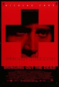 3w152 BRINGING OUT THE DEAD advance DS 1sh '99 paramedic Nicolas Cage, Arquette, Martin Scorsese!