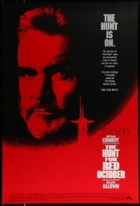 3w419 HUNT FOR RED OCTOBER 1sh '90 Russian military submarine captain Sean Connery!