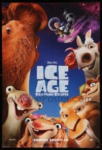 3w425 ICE AGE: COLLISION COURSE style D int'l advance DS 1sh '16 Simon Pegg, Rauch, great image!