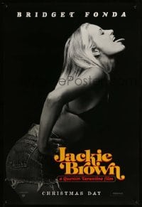 3w459 JACKIE BROWN teaser 1sh '97 Quentin Tarantino, profile portrait of sexy Bridget Fonda!
